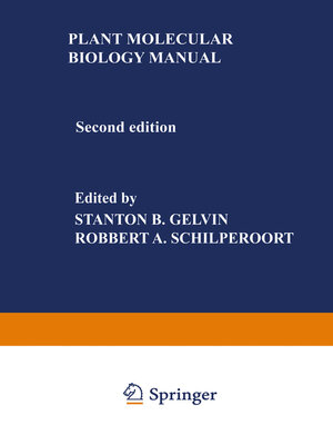 cover image of Plant Molecular Biology Manual